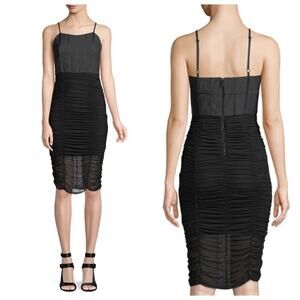 Alice + Olivia Alex Corset Gathered Dress, Size 0